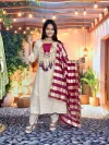 KF 314 Kalaai Roman Silk Embroidery Kurti With Bottom Dupatta 